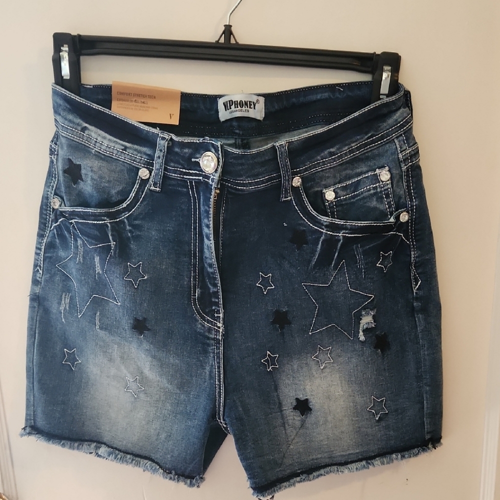 Women's Starry Night Denim Shorts